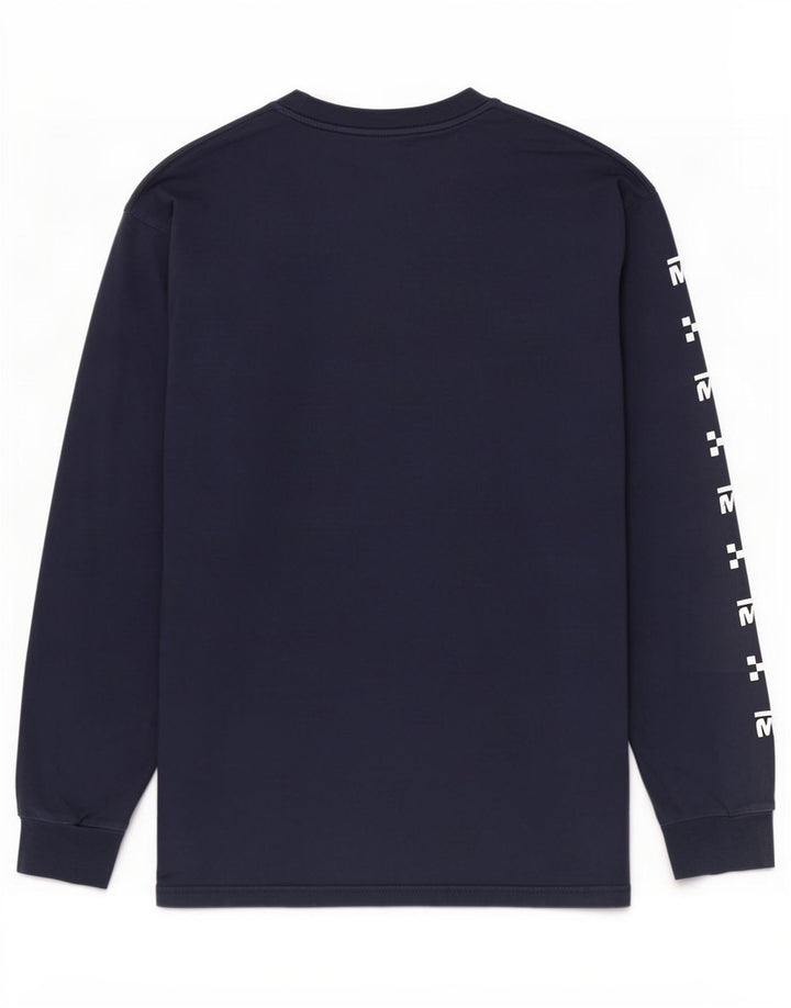 Vans Masculino Graphic Top Manga Longa Médio Azul Marinho