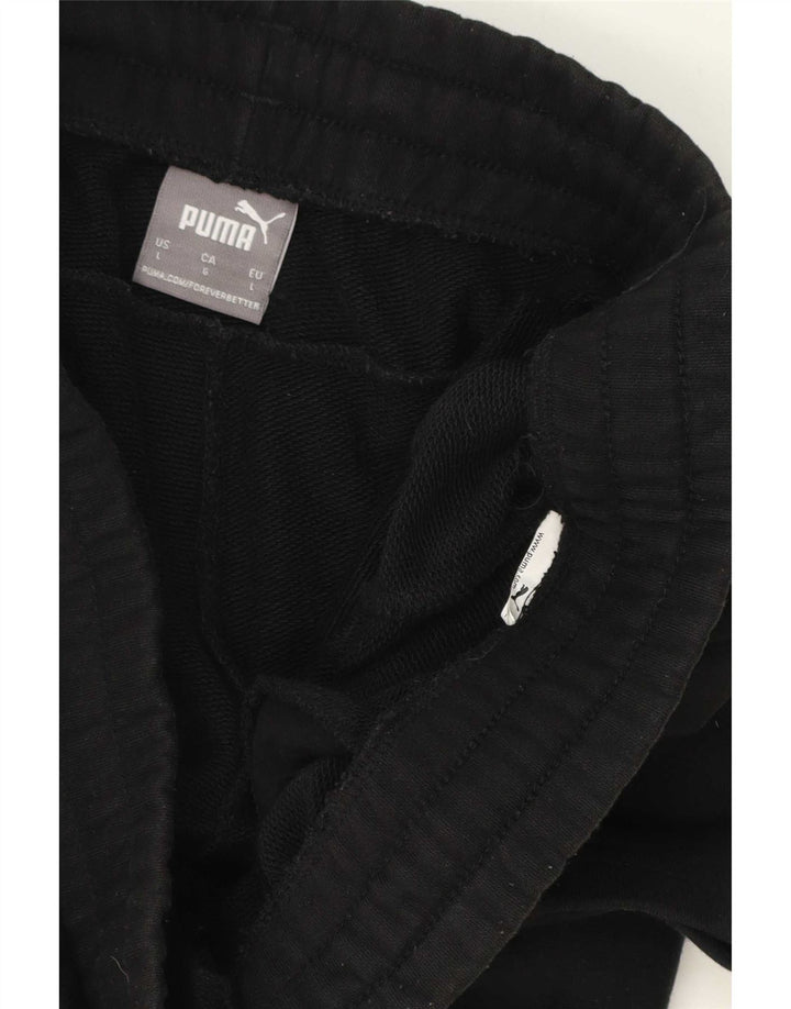 Shorts esportivos masculinos Puma grandes pretos