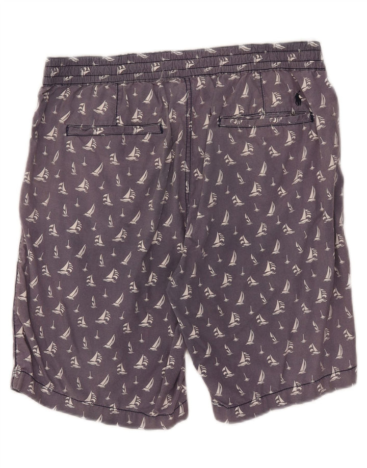 Polo Ralph Lauren Masculino Padrão Abstrato Shorts Casual Médio W32 Azul Marinho