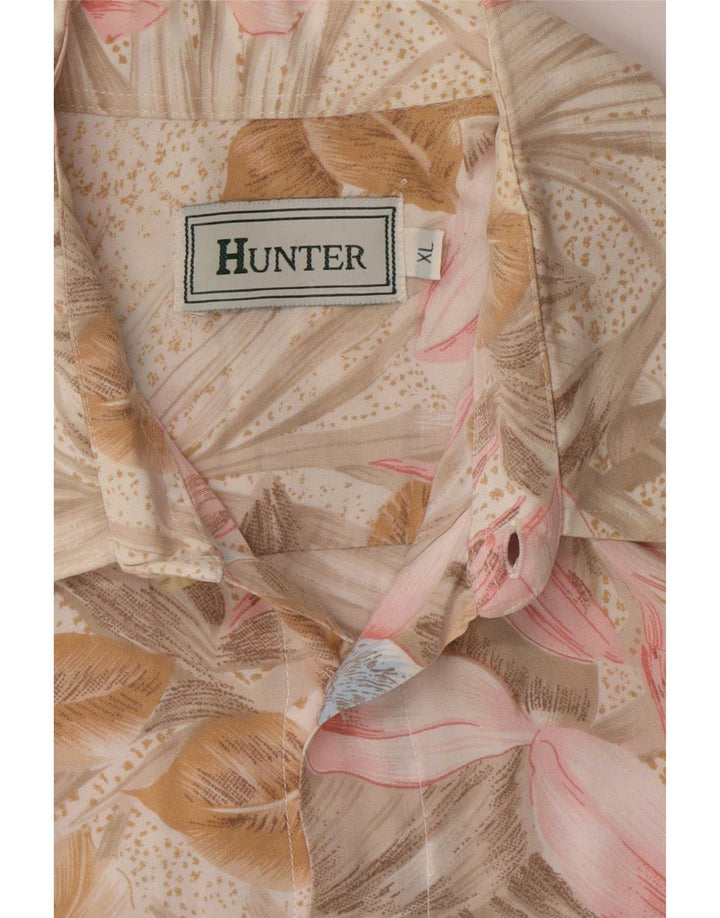 Camisa masculina de manga curta Hunter XL multicolorida floral
