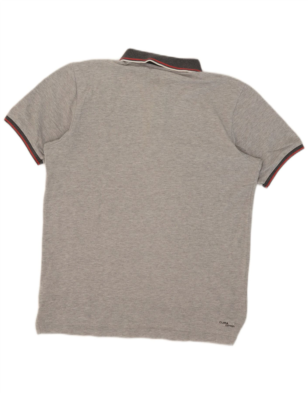 Adidas Masculino Clima 365 Polo Camisa Cinza Médio Algodão