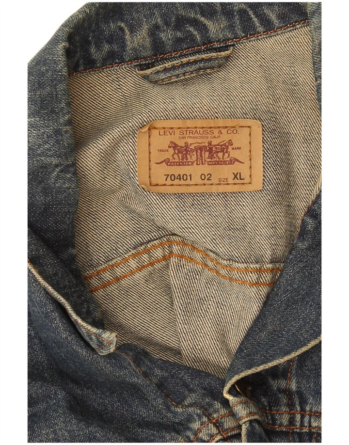 Jaqueta jeans feminina Levi's UK 18 XL azul