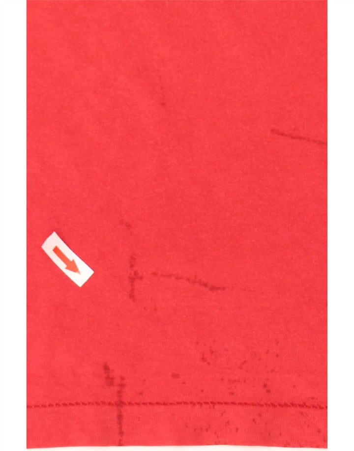 Camiseta gráfica masculina Levi's Top XL algodão vermelho