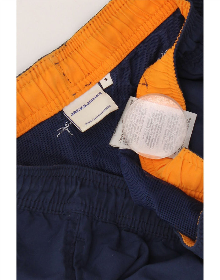 Shorts de natação masculino Jack & Jones pequeno poliéster azul marinho