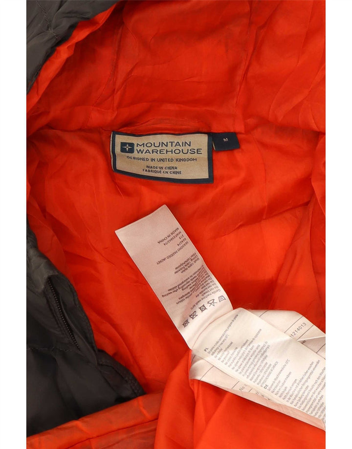 Jaqueta masculina acolchoada com capuz Mountain Warehouse UK 38 cinza médio Colourblock
