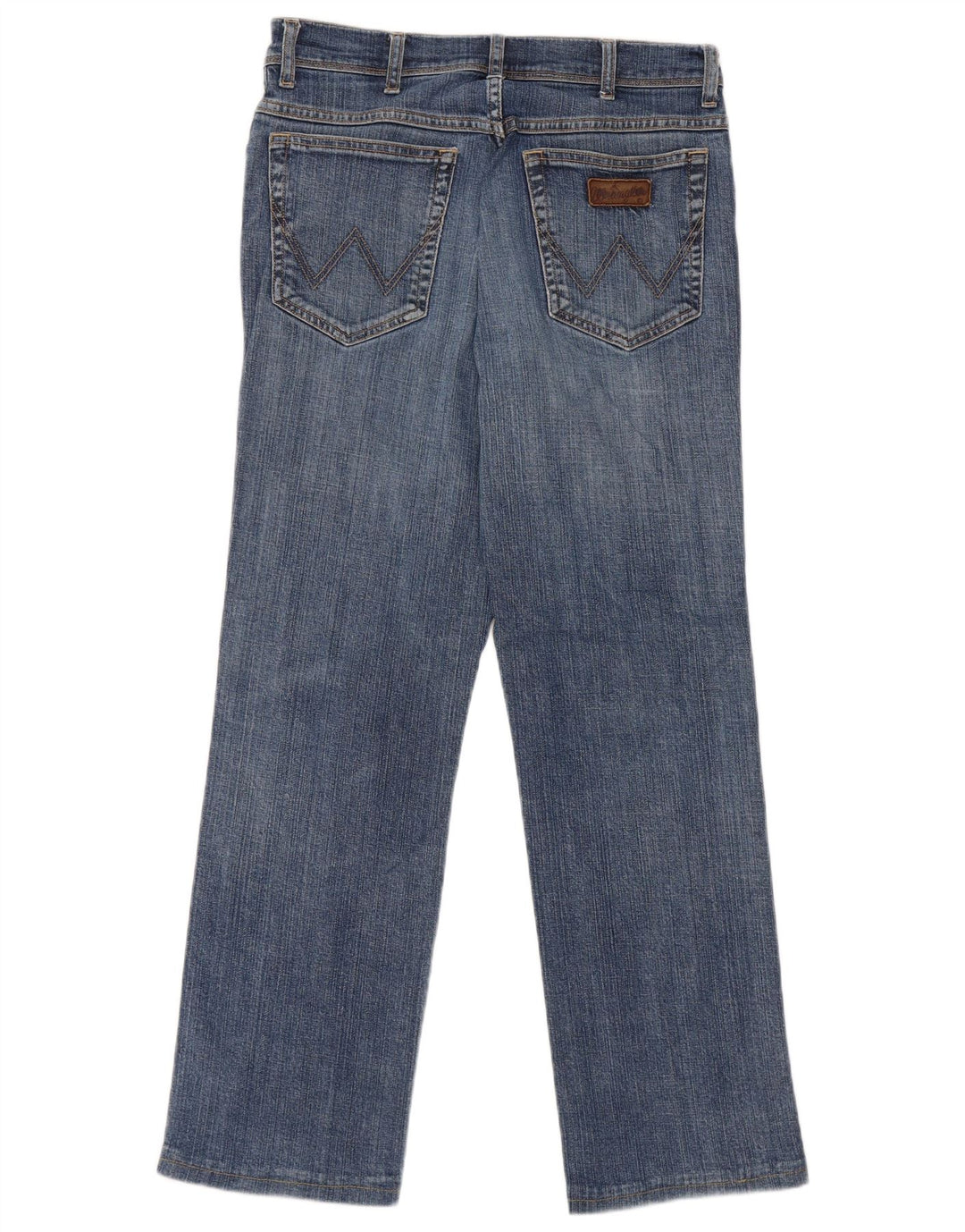 Wrangler Masculino Texas Stretch Straight Jeans W32 L27 Azul Algodão