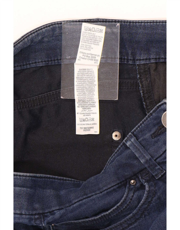 Calça jeans feminina Marks & Spencer UK 12 médio W30 L21 algodão azul