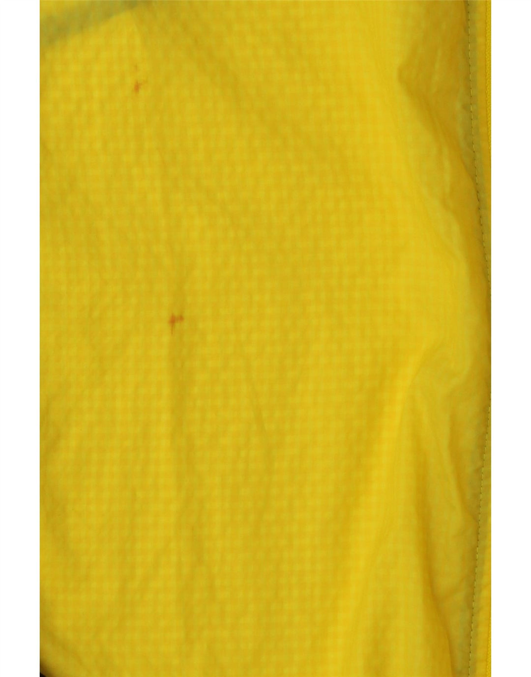ADIDAS Mens Graphic Hooded Rain Jacket UK 36 Pequeno Poliéster Xadrez Amarelo