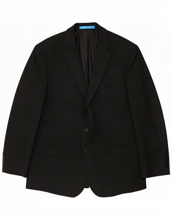 Jaqueta Blazer masculina de 3 botões Marks & Spencer UK 46 XL Poliéster cinza