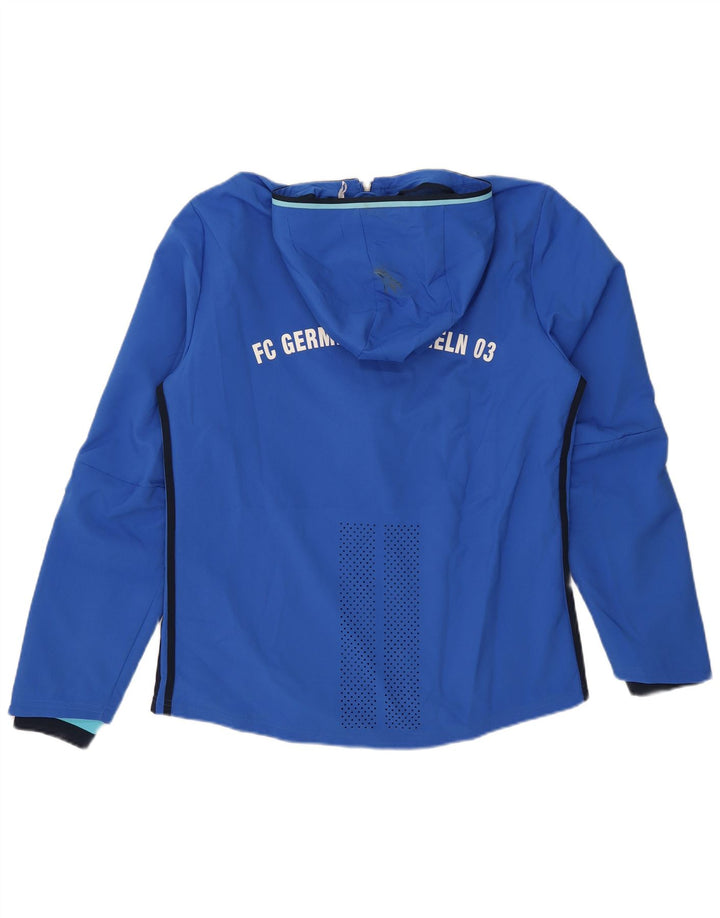 Adidas Mens Graphic Hooded Tracksuit Top Jaqueta Azul Médio Poliéster