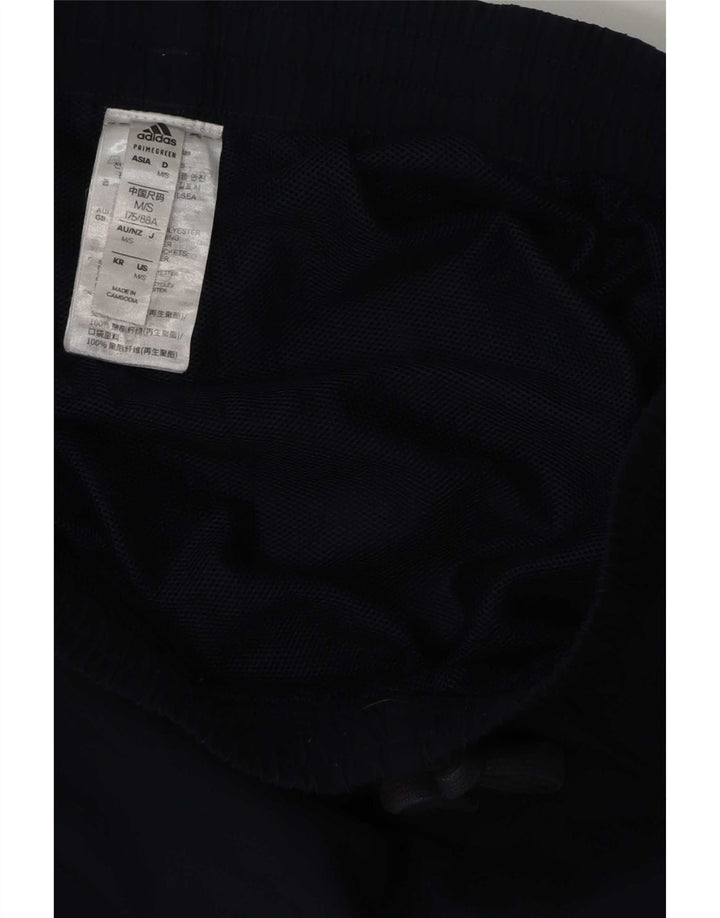 Shorts esportivos masculinos Adidas médio azul marinho poliéster