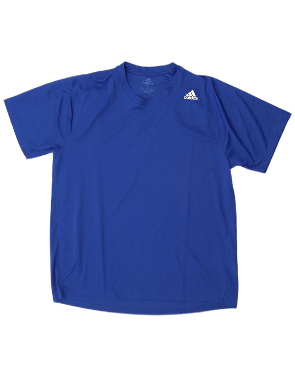 Adidas Mens Aeroready Camiseta Top XL Azul Poliéster
