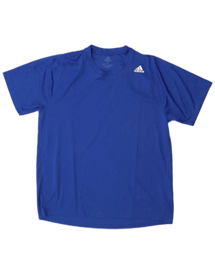 Adidas Mens Aeroready Camiseta Top XL Azul Poliéster