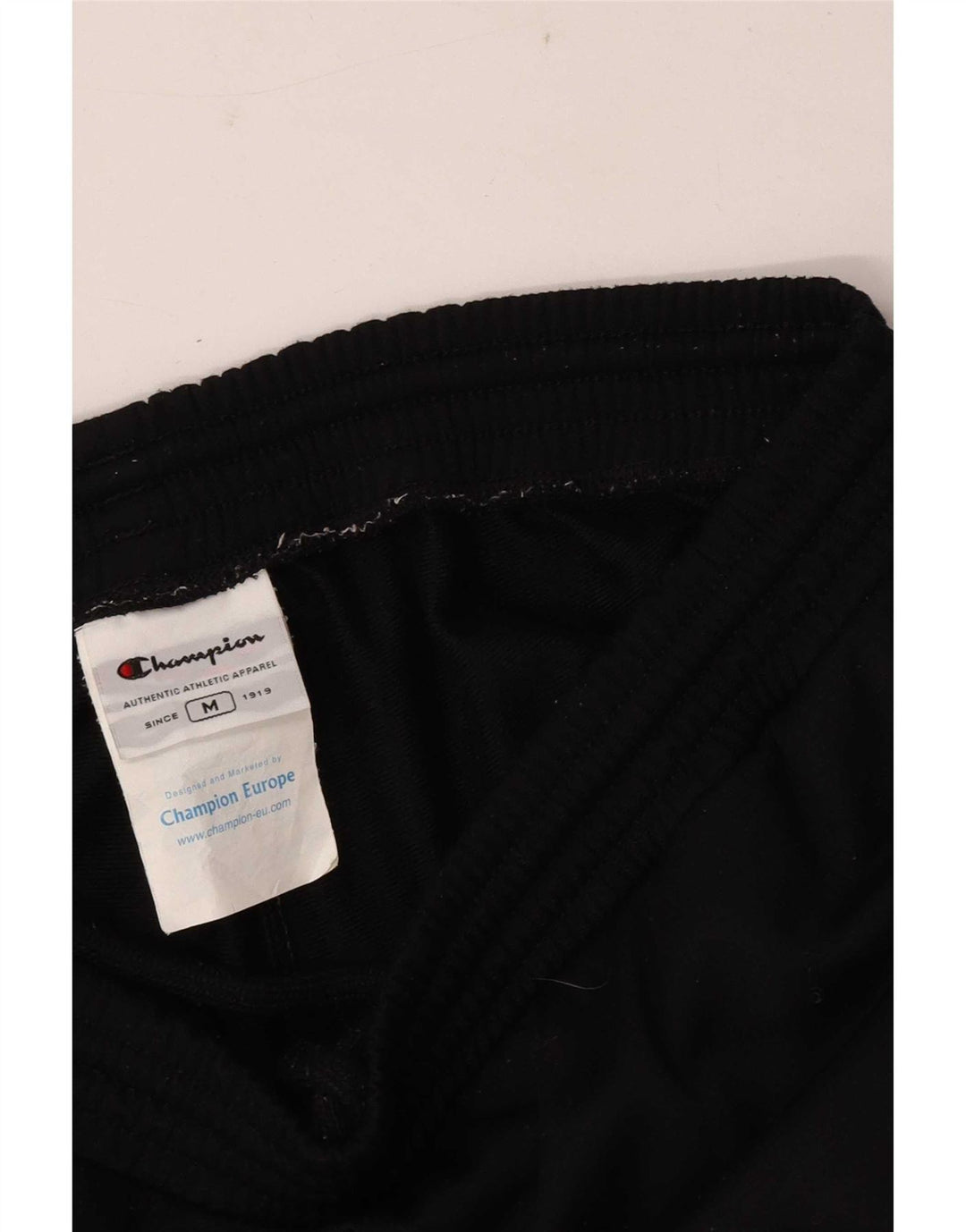 Calça de treino masculina Champion Joggers poliéster preto médio