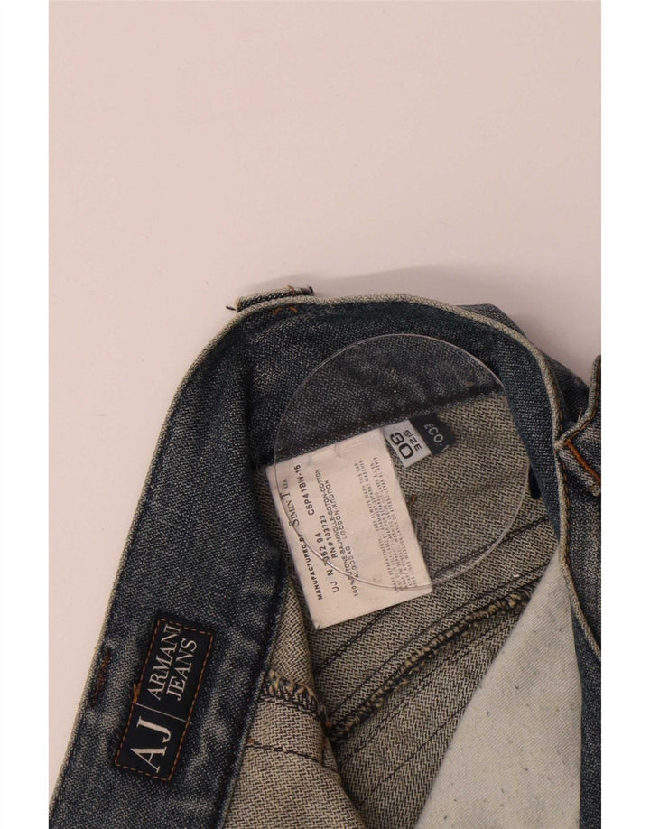 Calça jeans feminina Armani W30 L33 azul algodão
