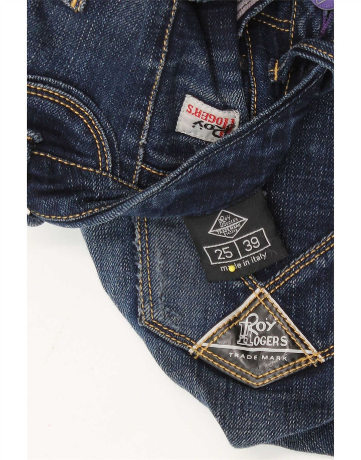 Calça jeans feminina Roy Rogers W25 L33 azul marinho