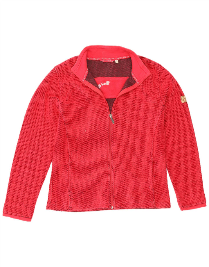 Suéter Cardigan Feminino Weird Fish Reino Unido 14 Algodão Vermelho Médio