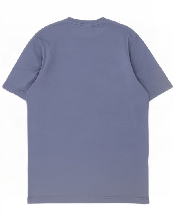 Camiseta masculina Mountain Warehouse Top pequeno algodão azul