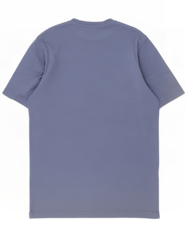Camiseta masculina Mountain Warehouse Top pequeno algodão azul