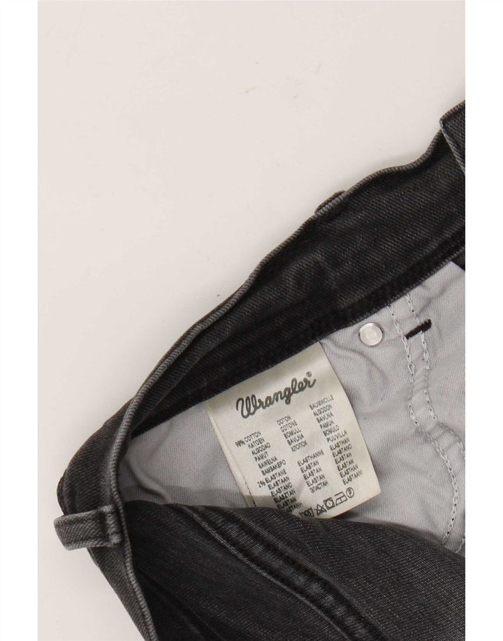 Wrangler Masculino Texas Straight Jeans W33 L32 Algodão Cinza