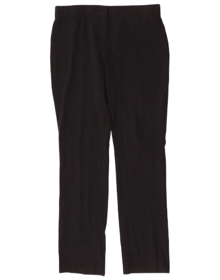 Calça feminina Marks & Spencer Modern Slim Suit Reino Unido 12 Médio W30 L31 Preta