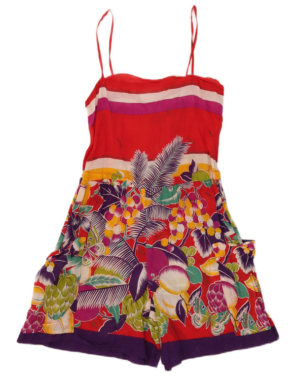 Macacão Feminino Transparente Oceano IT 42 Médio W30 L6 Multicolorido Floral