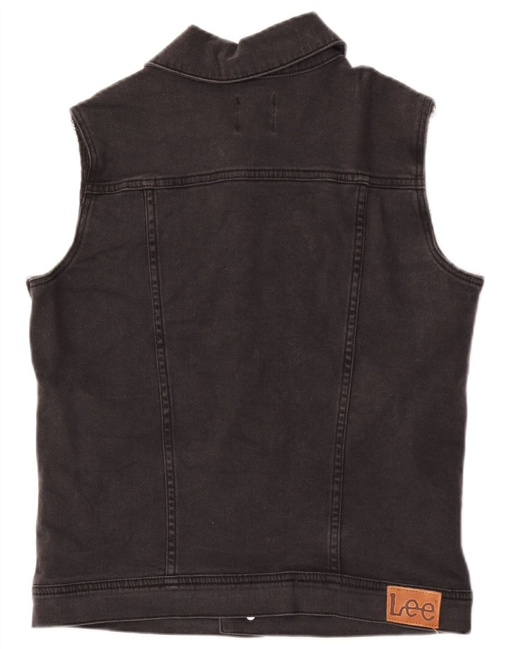 Lee Mens Denim Gilet UK 36 Pequeno Algodão Cinza
