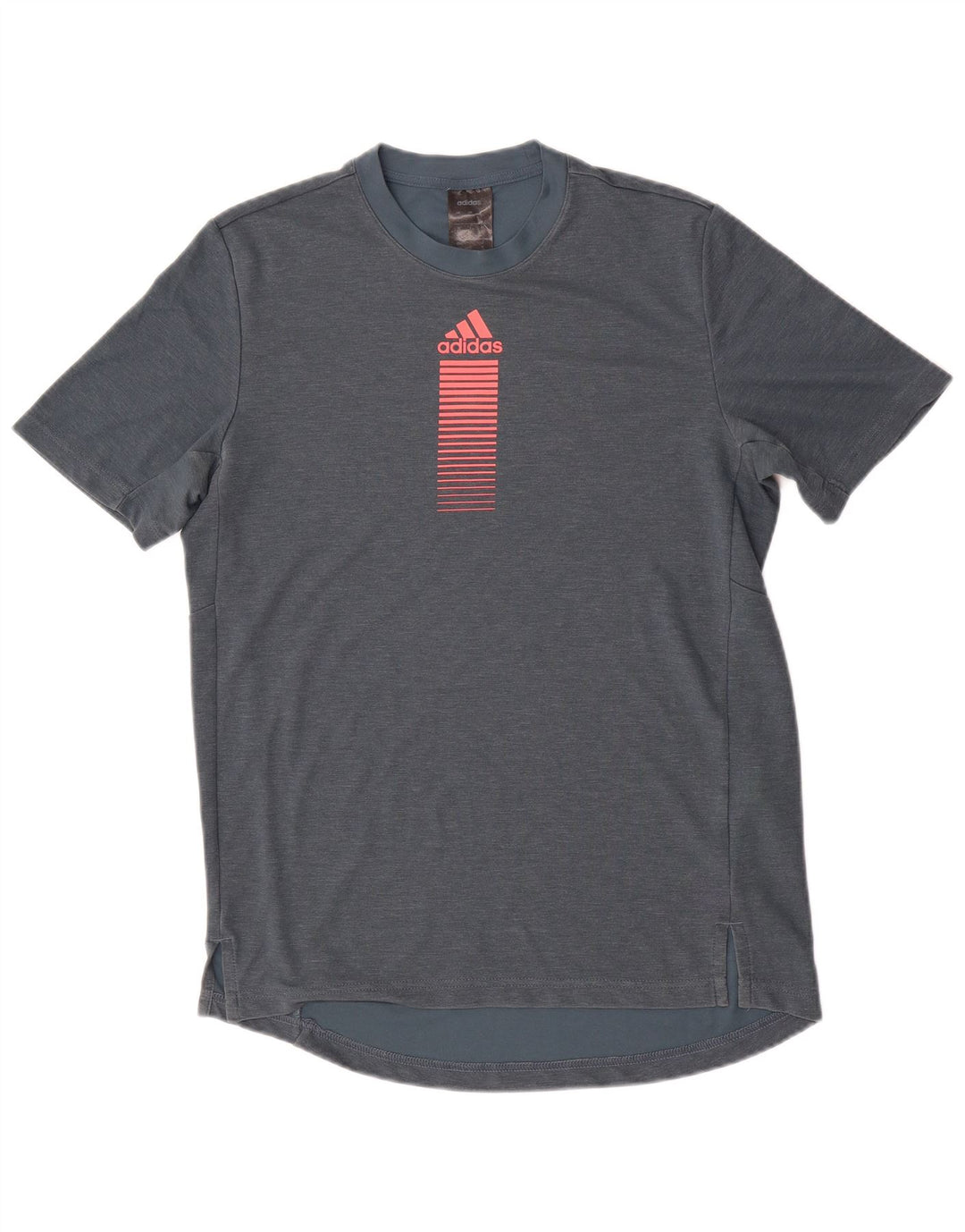 Adidas Mens Graphic T-Shirt Top Pequeno Poliéster Azul Marinho