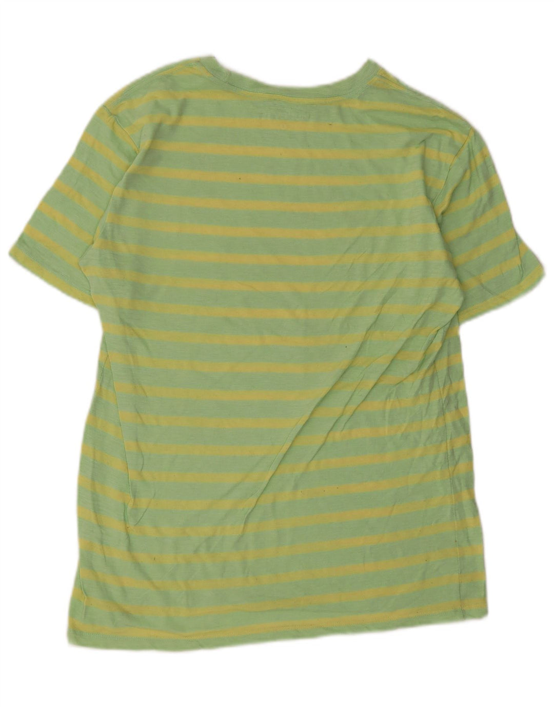 Camiseta masculina Hurley Top pequeno algodão listrado verde
