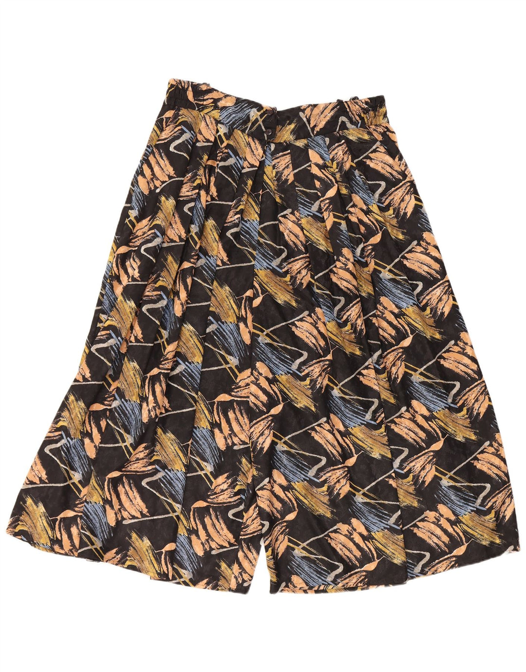 Calça feminina GOLDEN GATE cintura alta cortada EU 46 XL W34 L20 preta