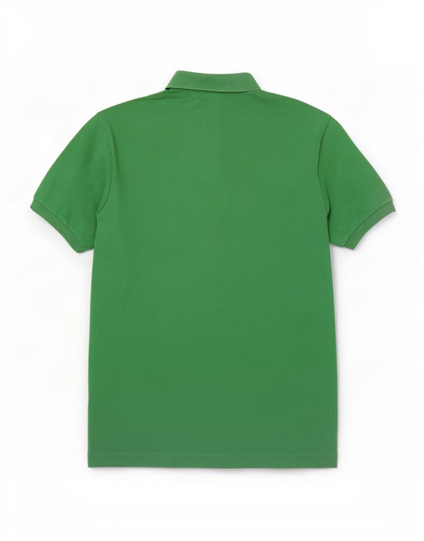 Camisa polo masculina Lacoste tamanho 7 2XL algodão verde