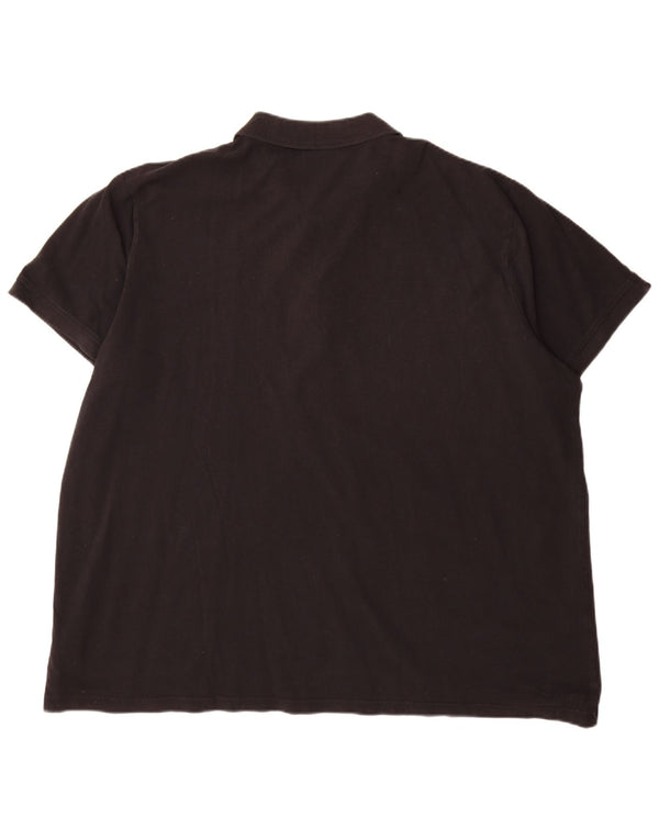 Camisa polo masculina Kappa 4XL algodão preto