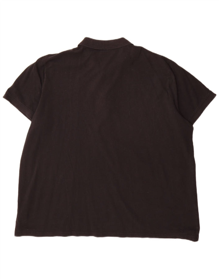 Camisa polo masculina Kappa 4XL algodão preto
