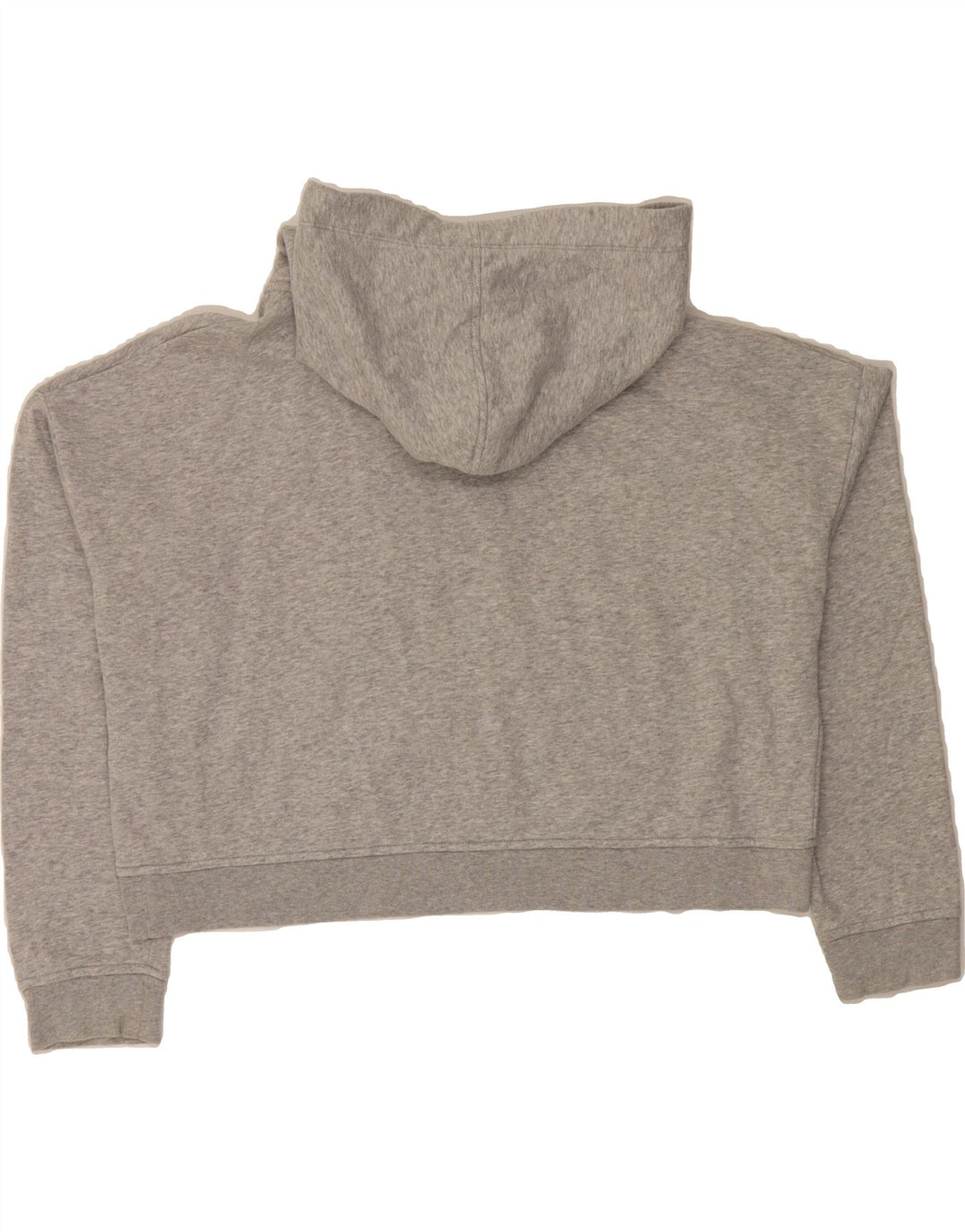 POLO RALPH LAUREN Womens Oversized Crop Hoodie Jumper UK 18 XL Grey Cotton Vintage Polo Ralph Lauren and Second-Hand Polo Ralph Lauren from Messina Hembry 
