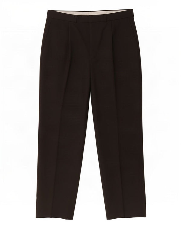 Calça masculina Marks & Spencer com pegged suit W34 L31 poliéster preto