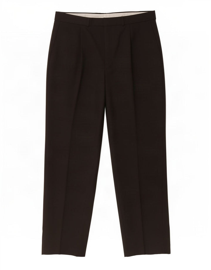 Calça masculina Marks & Spencer com pegged suit W34 L31 poliéster preto