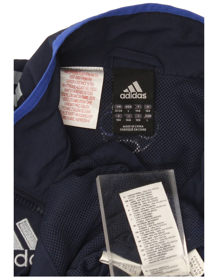 ADIDAS Boys Chelsea FC Tracksuit Top Jacket 13-14 Anos Azul Marinho