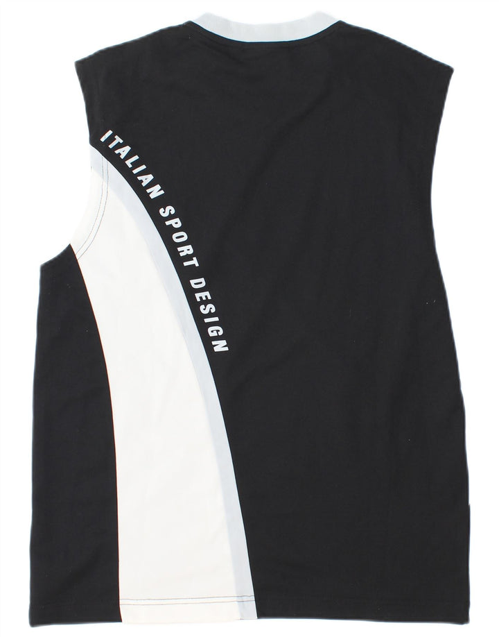 Lotto Mens Graphic Vest Top Médio Preto Colorblock