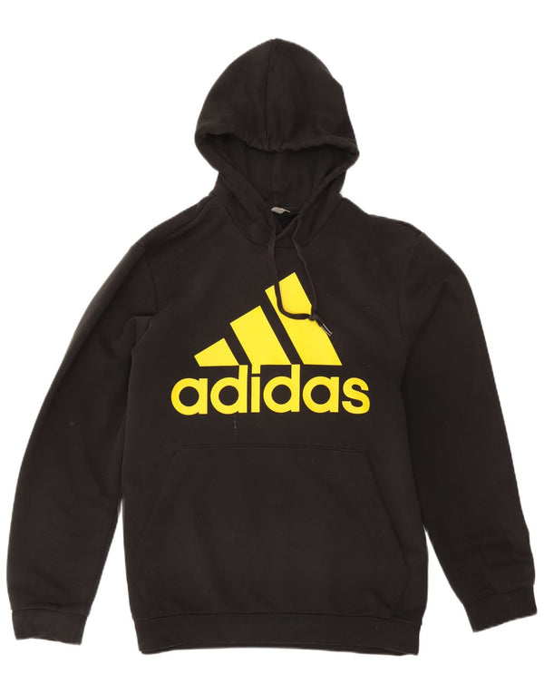 Adidas Mens Graphic Hoodie Jumper UK 44/46 Grande Preto