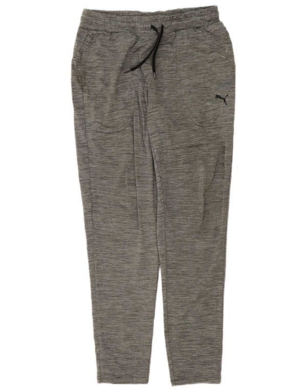 Calça de treino feminina Puma UK 12 poliéster manchado cinza médio