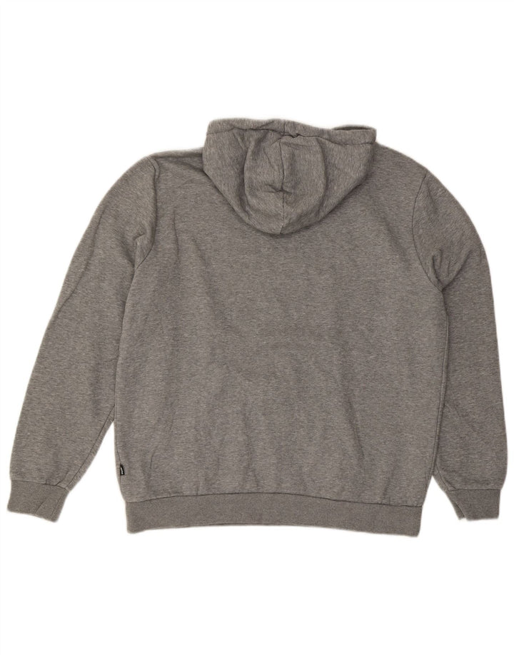 PUMA Mens Hoodie Jumper Grande Algodão Cinza