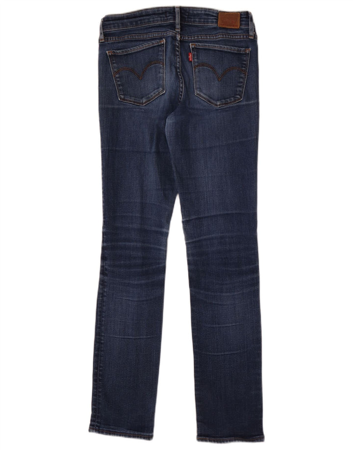 Calça Jeans Levis Feminina 712 Distressed Slim W27 L30 Azul Algodão