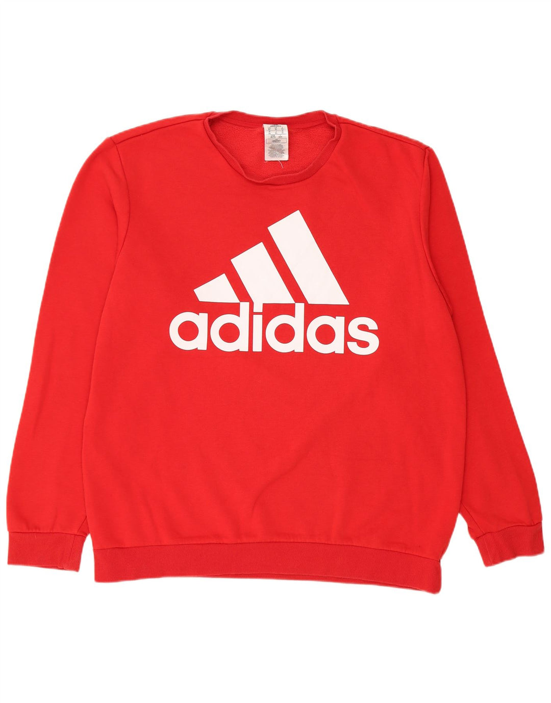 Adidas Mens Graphic Moletom Jumper XL Vermelho Algodão