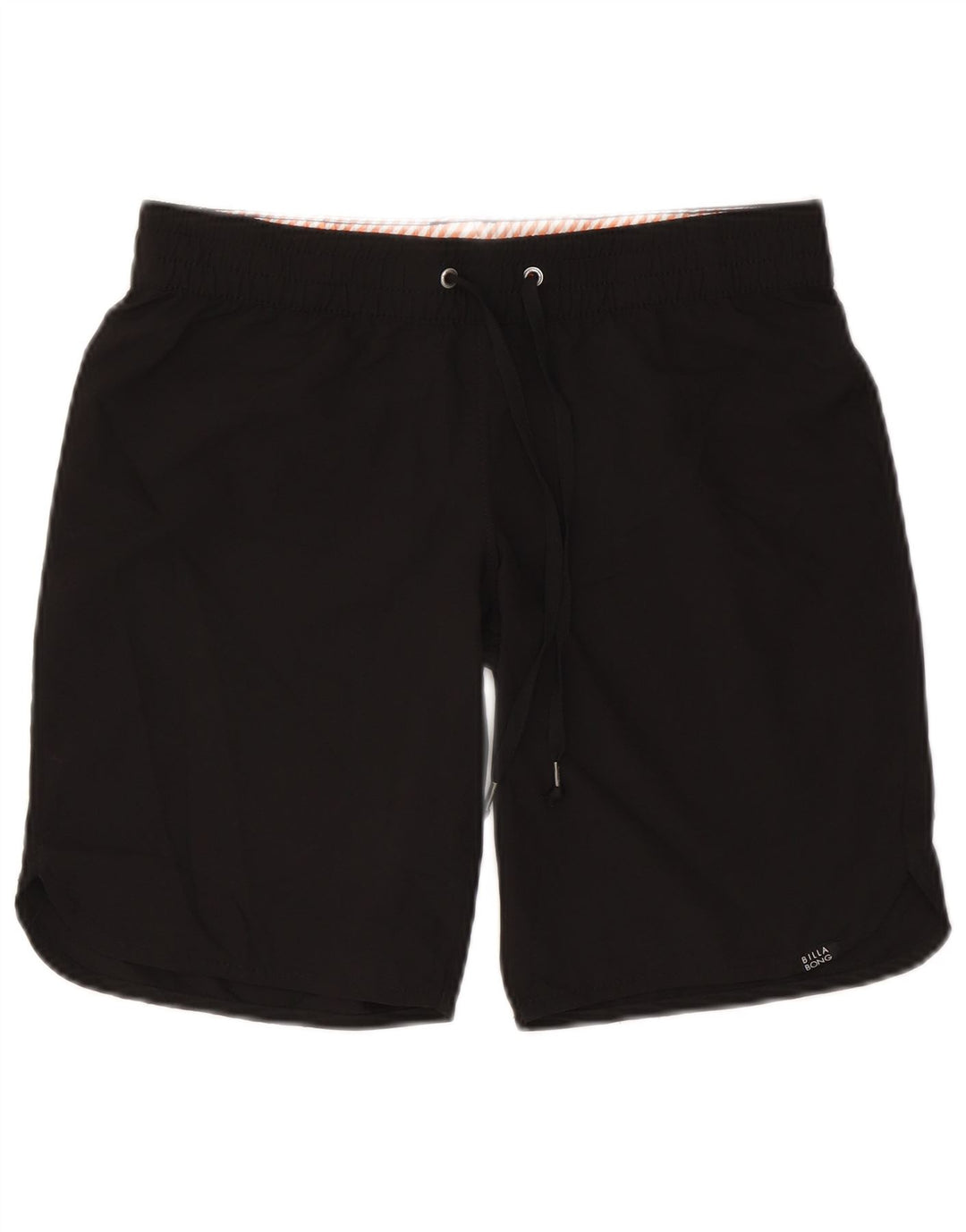 Shorts de natação feminino Billabong US 10 grande poliéster preto