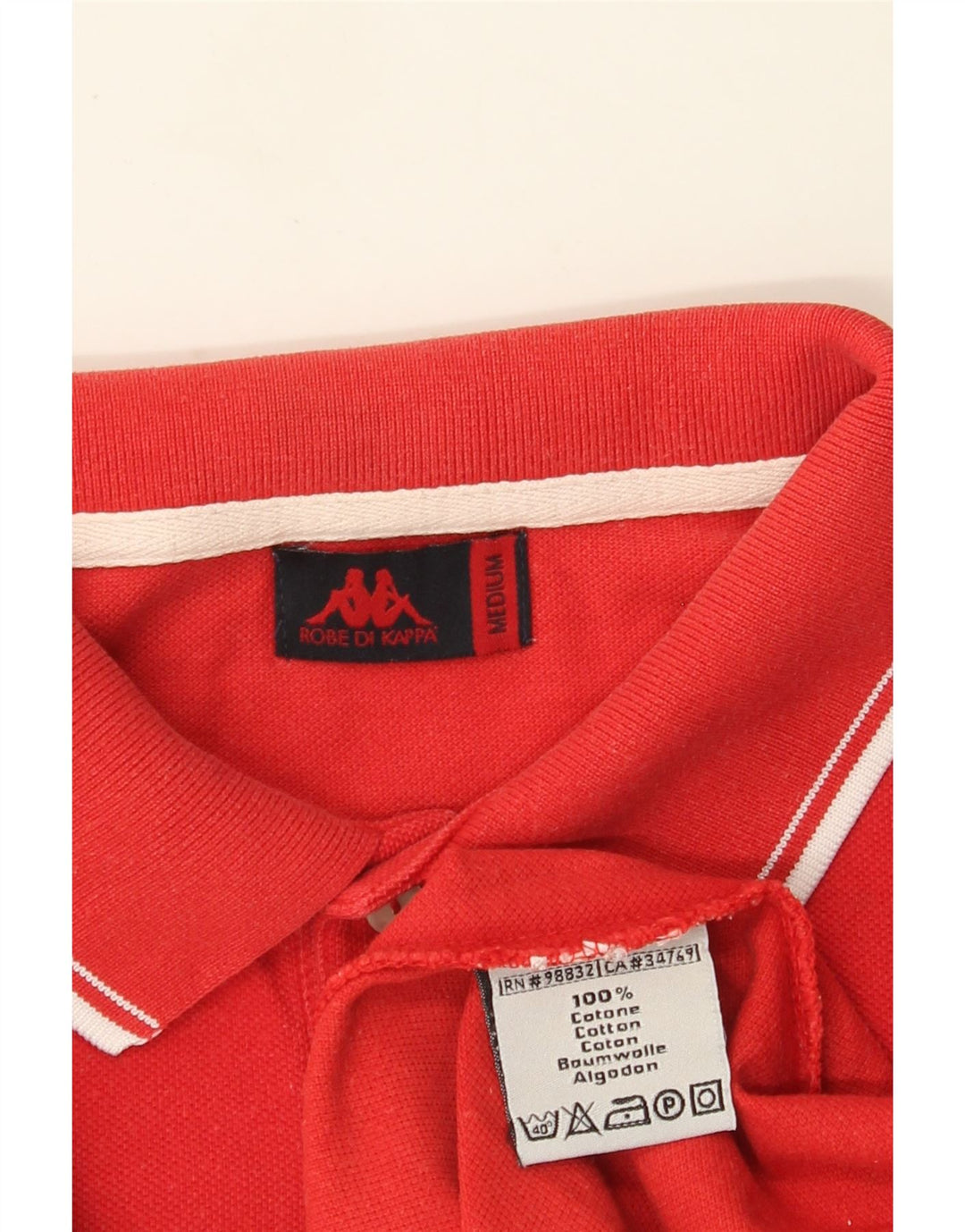Camisa polo masculina Kappa médio algodão vermelho