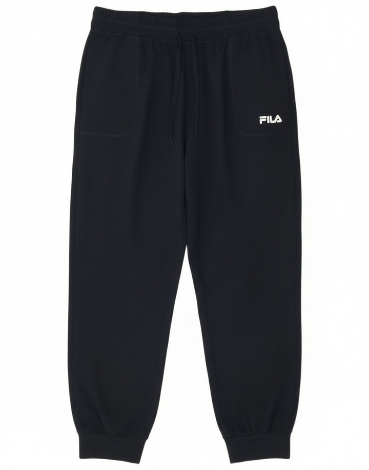 Calça de treino feminina Fila Joggers UK 12 médio azul marinho poliéster