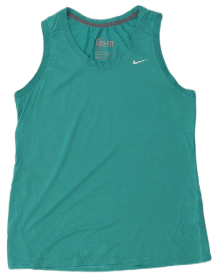 Colete Nike Feminino Dri Fit Regular Fit UK 14 Grande Poliéster Verde