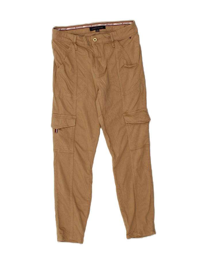 TOMMY HILFIGER Womens Slim Cargo Trousers US 6 Medium W30 L27 Beige Cotton Vintage Tommy Hilfiger and Second-Hand Tommy Hilfiger from Messina Hembry 