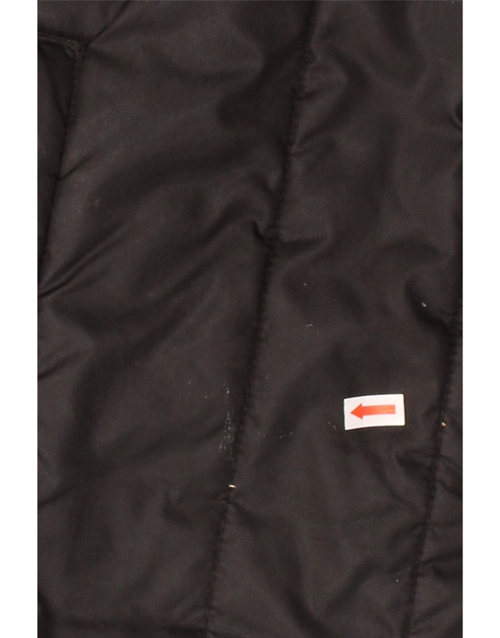 Jaqueta PUMA masculina acolchoada UK 40 grande bloco colorido preto