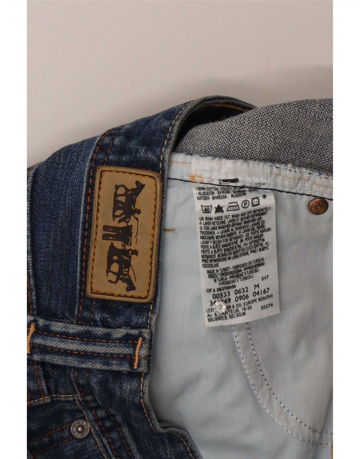 Saia jeans feminina Levi's médio W30 algodão azul